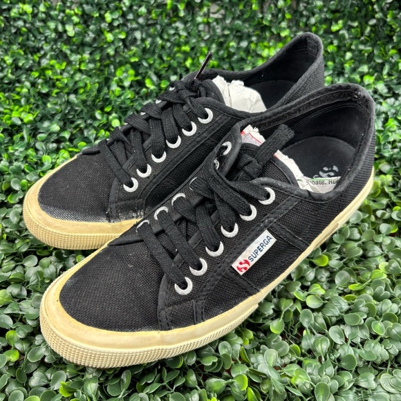 SUPERGA CLASSIC CANVAS SNEAKERS/WEDGE SHOES SIZE 8 - Picture 5 of 8